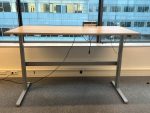 Electric sit-stand desk with power socket – 180x90xH65-115 cm, ST04461 - Image 8