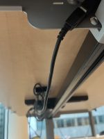 Electric sit-stand desk with power socket – 180x90xH65-115 cm, ST04461 - Image 10