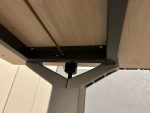 Adjustable desk with crank and cable management – 190x80xH62-82 cm, ST03791 - Image 9