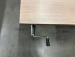 Adjustable desk with crank and cable management – 190x80xH62-82 cm, ST03791 - Image 7