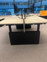 Drentea – Adjustable duo-desk with crank, cable management, power socket, monitor, monitor support and divider – 180x90xH62-86 cm, ST04451 - Image 22