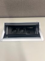 Drentea – Adjustable duo-desk with crank, cable management, power socket, monitor, monitor support and divider – 180x90xH62-86 cm, ST04451 - Image 20