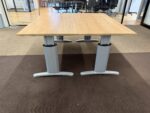 SET - Adjustable duo-desk with screw – 160x80xH64-86 cm, ST04538