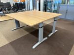 SET - Adjustable duo-desk with screw – 160x80xH64-86 cm, ST04538 - Image 2