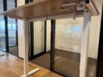 Adjustable sit-stand desk with crank – 120x80xH71-120 cm, ST04543 - Image 9