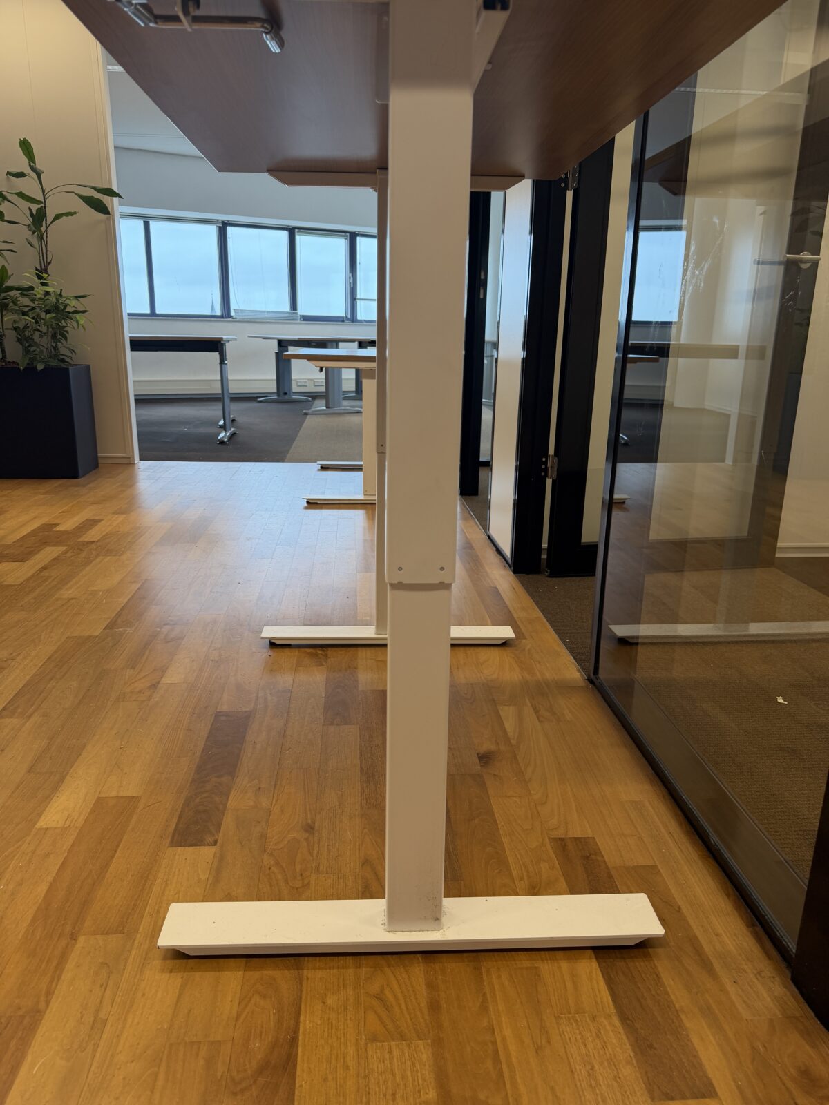 Adjustable sit-stand desk with crank – 120x80xH71-120 cm, ST04543 - Image 10