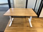 Adjustable sit-stand desk with crank – 120x80xH71-120 cm, ST04543 - Image 2