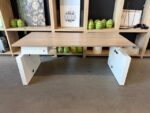 Adjustable desk with crank, drawer and cable management – 180x80xH62-85 cm, ST04600