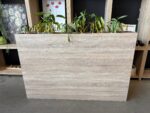 Flower box with natural plant - 168x23xH110 cm, ST04599