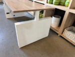 Adjustable desk with crank, drawer and cable management – 180x80xH62-85 cm, ST04600 - Image 3