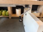 Adjustable desk with crank, drawer and cable management – 180x80xH62-85 cm, ST04600 - Image 4