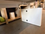 Adjustable desk with crank, drawer and cable management – 180x80xH62-85 cm, ST04600 - Image 6