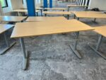 Kinnarps – Electric sit-sit desk with cable management – 160x80xH62-85 cm, ST04679