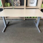 Adjustable desk with crank and cable management – 160x80xH64-86 cm, ST04660