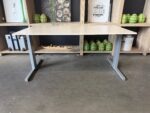 Adjustable desk with crank and cable management – 160x80xH64-86 cm, ST04660 - Image 2