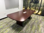 SET - Conference table with power socket 242x106xH75 cm + 4x Orange box chairs, ST04693 - Image 5