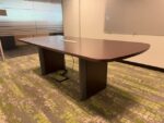 SET - Conference table with power socket 242x106xH75 cm + 4x Orange box chairs, ST04693 - Image 3