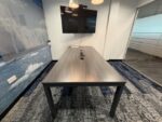 Steelcase - Conference table with power socket – 220x100xH75 cm, ST04695 - Image 4