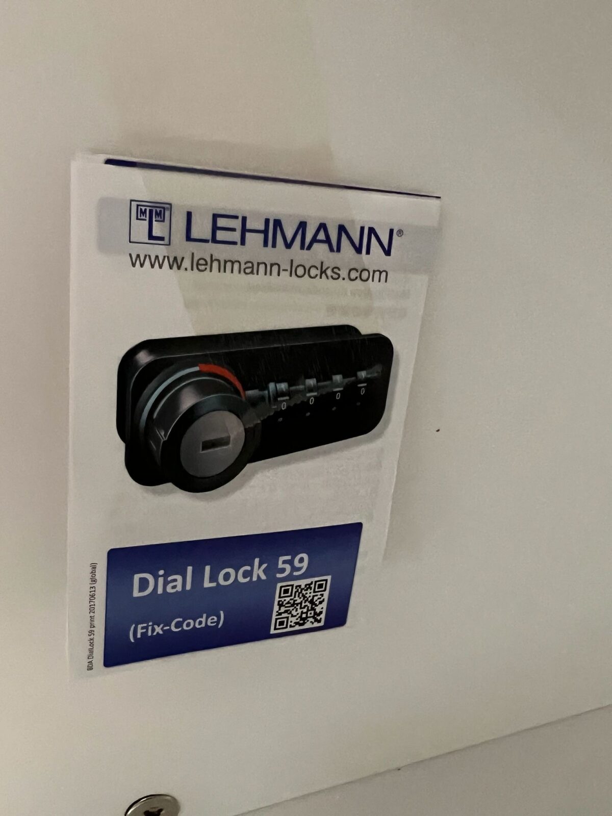 Locker with 6 spaces and Lehmann lock – 80x43xH118 cm, ST04677 - Image 10