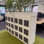Cabinet with plant - 160x45xH120 cm, ST04773