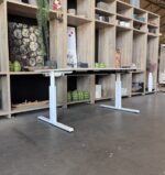 Vepa - Adjustable desk with crank and cable management– 160x80xH64-86 cm, ST04797 - Image 3