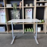 Sit-stand desk with crank 140x80xH65-111 cm, ST04800