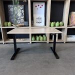 Sit-stand desk adjustable with crank 140x80xH70-116 cm, ST04801
