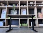 Sit-stand desk adjustable with crank 140x80xH70-116 cm, ST04801 - Image 5