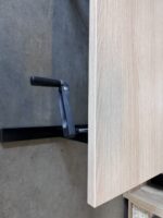 Sit-stand desk adjustable with crank 140x80xH70-116 cm, ST04801 - Image 6