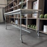 Work table on wheels - 198x100xH110 cm, ST04816 - Image 4