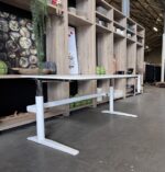 Adjustable desk with crank 120/160x80xH62-92 cm, ST04831 - Image 3