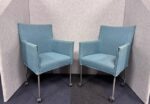 Set of 2 blue chairs, ST04840