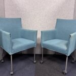 Set of 2 blue chairs, ST04840