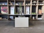 Electric sit-stand duo desk with with socket - 165-157.5 x 180.5 - 74.5 x H 66-132 cm, ST04855 - Image 2