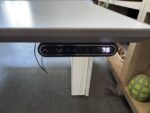 Electric sit-stand duo desk with with socket - 165-157.5 x 180.5 - 74.5 x H 66-132 cm, ST04855 - Image 8
