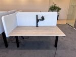 Electric sit-stand duo desk with cable managemen, socket and monitor arm 160x80xH64.5-130 cm, ST04876 - Image 4