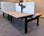 Electric sit-stand duo desk with cable managemen, socket and monitor arm 160x80xH64.5-130 cm, ST04876 - Image 13